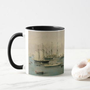 Taza Marítimo de época, escuadrón de yates en el puerto
