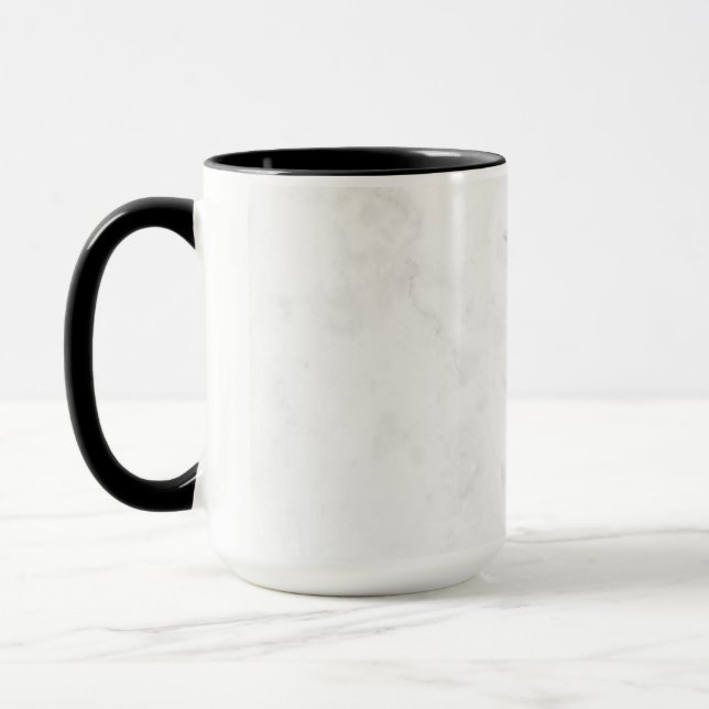 Taza Mármol Blanco (Izquierda)