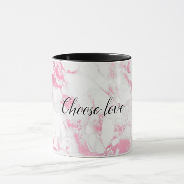 Taza Mármol blanco rosa (Centro)