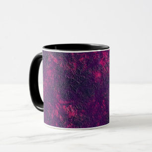 Taza Mármol de textura de gamuza violeta púrpura oscuro