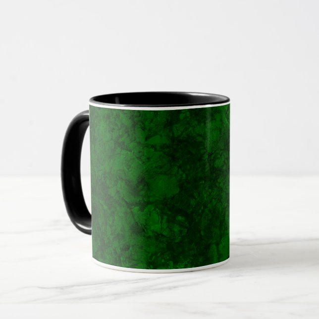 Taza Mármol granito textura texturizada verde oscuro s (Anverso izquierdo)