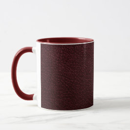 Taza Maroon Leather