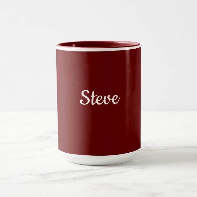 Taza Maroon-Red Template, white text, (Centro)