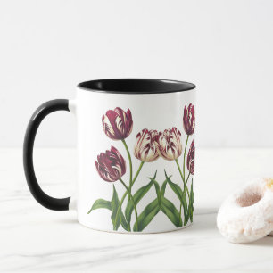 Taza Maroon Tulips