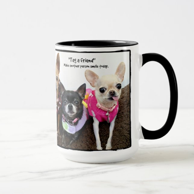 Taza Marque a un amigo con etiqueta (Derecha)