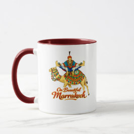 Taza Marrakech Marruecos Diseño Vibrante Viaje Arte
