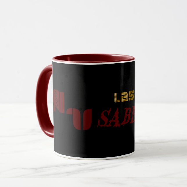 Taza Marrón de Las Vegas Sabercats (Anverso izquierdo)