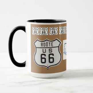 Taza Marrón de los regalos del Rótulo del vintage de la