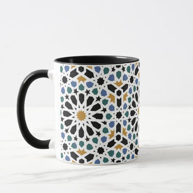 Taza marroquí del diseño de la teja (Izquierda)
