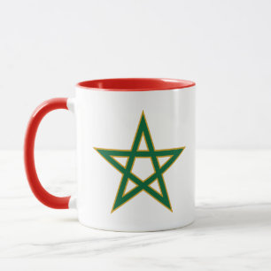 Taza Marruecos Bandera Marroquí Aficionado Fútbol Fútbo