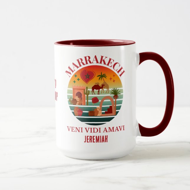 Taza Marruecos Veni Vidi Amavi Grupo Vacaciones MARAKKE (Derecha)