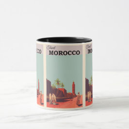 Taza Marruecos vintage: Exótico viaje de vacaciones