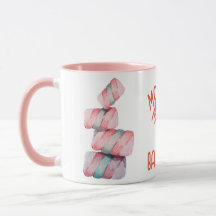 Marshmallow Balancing Candy Pun Mug
