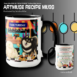 Taza MARTES DE TACO Chow-Lappy  Receta del Muse de Arte