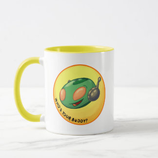 Taza MARTIAN BUDDY "¿Quién es tu amigo?" DOOM coffee mu