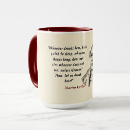 Taza Martin Luther Cita Sobre Bebedores De Cerveza