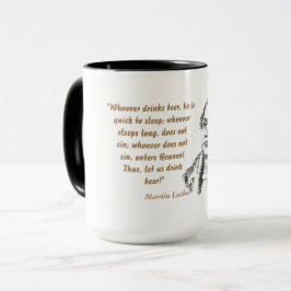 Taza Martin Luther Cita Sobre Bebedores De Cerveza