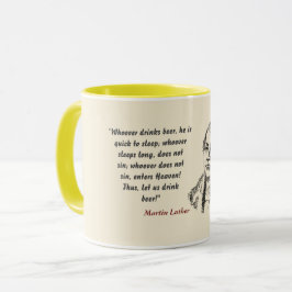 Taza Martin Luther Cita Sobre Bebedores De Cerveza