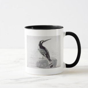 Taza Martín pescador blanco y negro