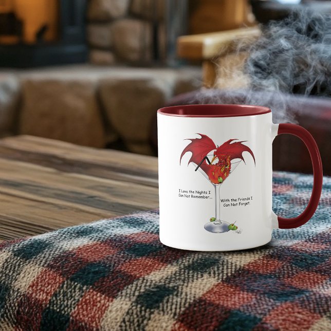 Taza Martini Fantasy Red Dragon (Subido por el creador)