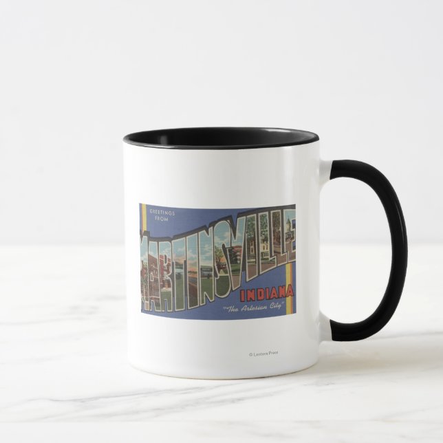 Taza Martinsville, Indiana - Escenas de letras grandes (Derecha)