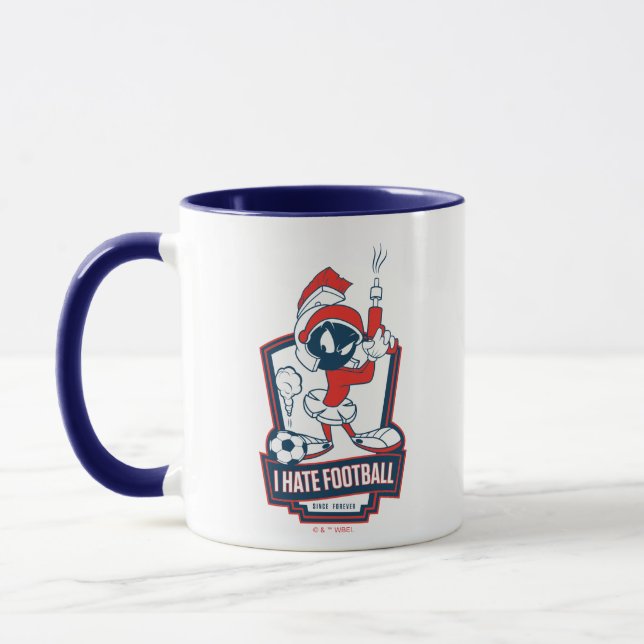 Taza MARVIN EL MARCIANO™ «Odio el fútbol americano» Grá (Izquierda)