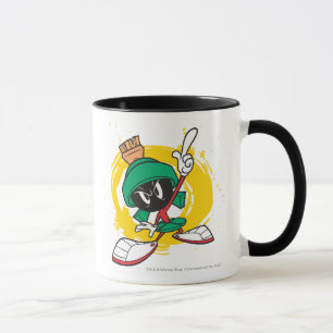 Taza MARVIN EL MARCIANO™ Señalando hacia arriba