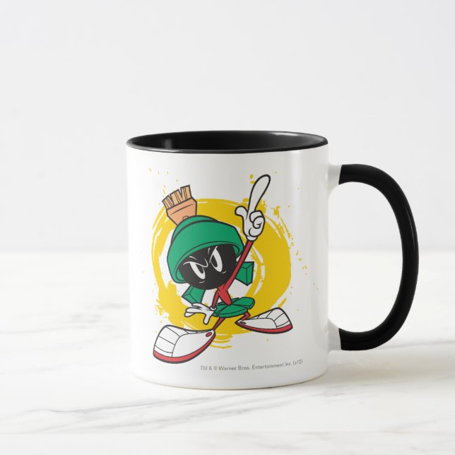 Taza MARVIN EL MARCIANO™ Señalando hacia arriba (Derecha)