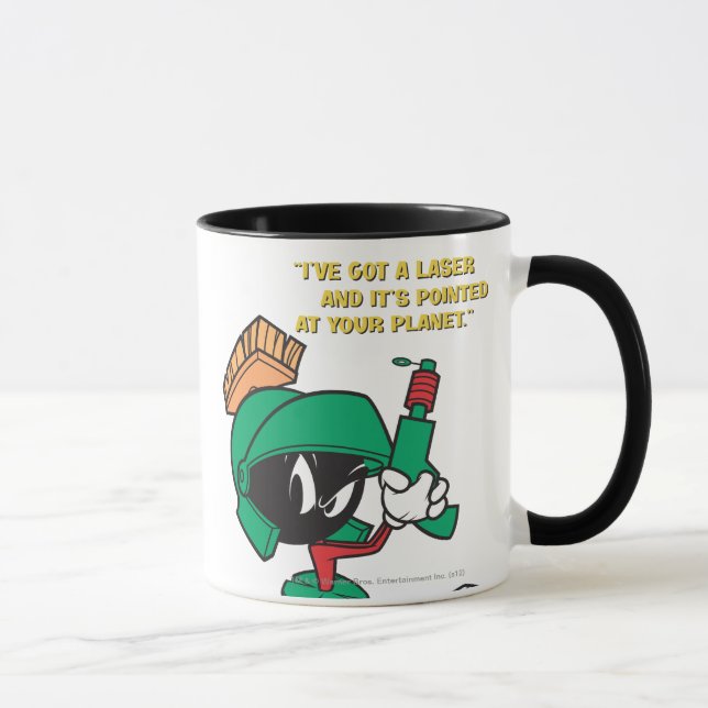 Taza MARVIN EL MARTIAN™ con láser apuntado (Derecha)