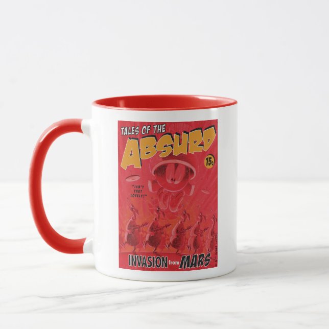 Taza MARVIN LA Invasión Retro MARTIAN™ Del Cómic De Mar (Izquierda)