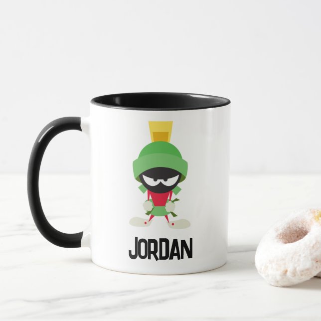 Taza MARVIN THE MARTIAN™ | Añadir su nombre (Con donut)