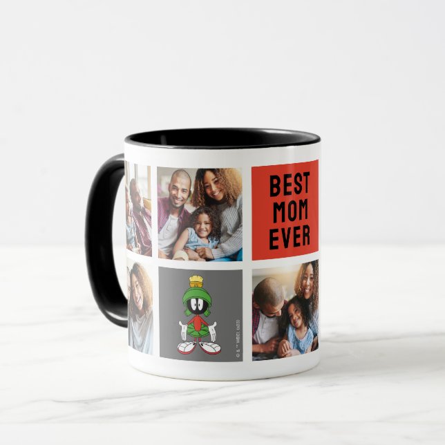 Taza MARVIN THE MARTIAN™ | Collage de fotos de mamá (Anverso izquierdo)