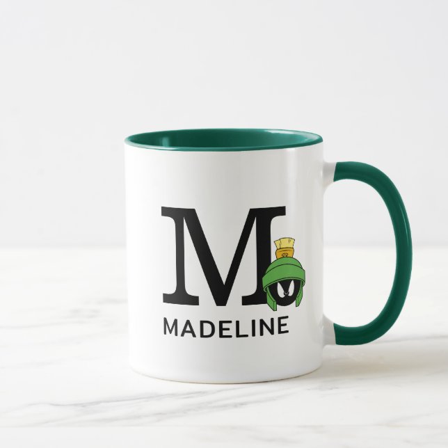 Taza MARVIN THE MARTIAN™ Mad Añadir tu nombre e inicio (Derecha)