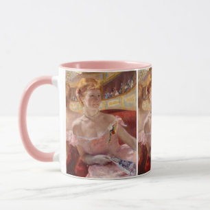Taza Mary Cassatt - Mujer con collar de perlas en un pa
