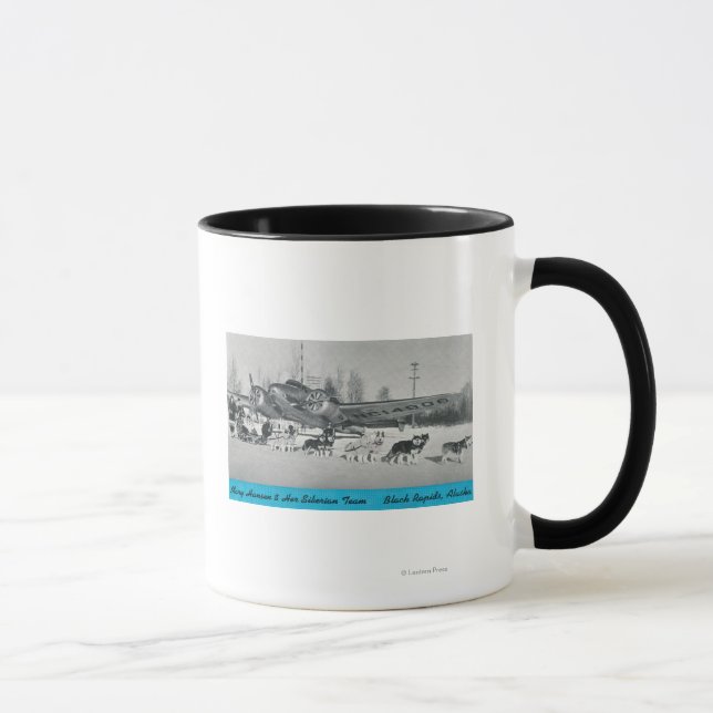 Taza Mary Hansen y los siberianos con avión (Derecha)
