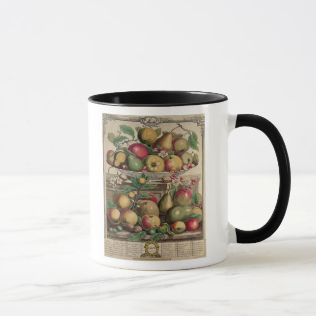 Taza Marzo, a partir de 'doce meses de las frutas (Derecha)