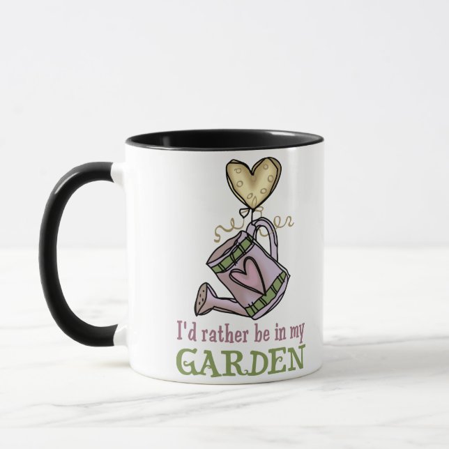 Taza Más bien estar en mi jardín (Izquierda)
