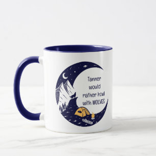 Taza Más bien Howl con Wolves Personal Name