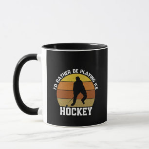 Taza Más bien jugar al hockey sobre hielo