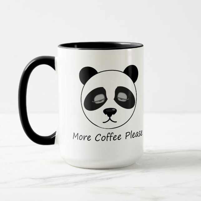 Taza Más café Panda (Izquierda)