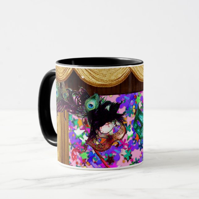 Taza MÁS CARNAVAL MÁS CARNAVAL MÁS CARNAVAL Máscaras de (Anverso izquierdo)