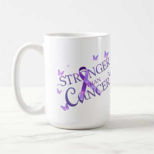 Taza Más Fuerte Que El Cáncer   Café de Concientiz