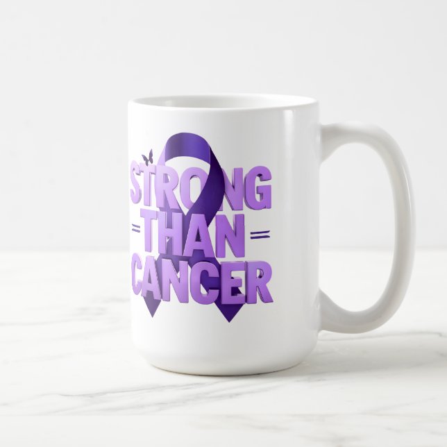 Taza Más Fuerte Que El Cáncer | Café de Concientiz (Derecha)
