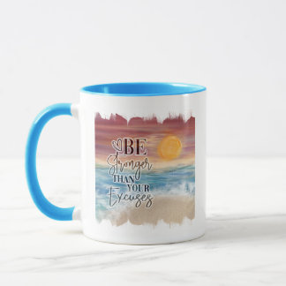 Taza Más Fuerte Que Excusa El Énfasis De Color Del Tema