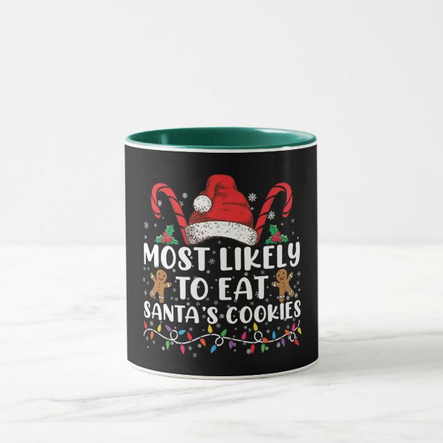 Taza Más Probable De Comer Las Galletas De Santa Navida (Centro)