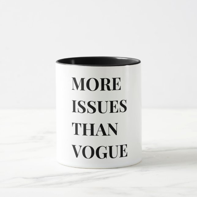 Taza Más problemas que vogue (Centro)