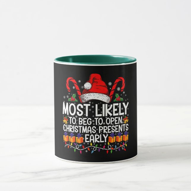 Taza Más Propenso a Rogar para Abrir Regalos de Navidad (Centro)