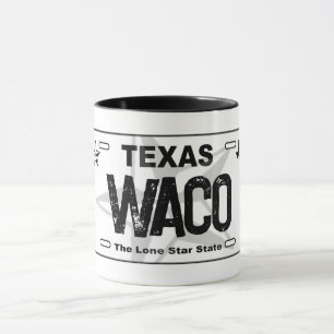 Taza Masa de matrícula negra de Waco Texas