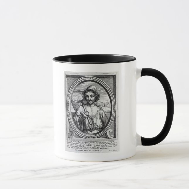 Taza Masaniello, grabado por Petrus de Iode (Derecha)