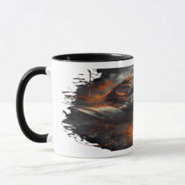 Taza Máscara de gas postapocalíptica Grunge tóxico